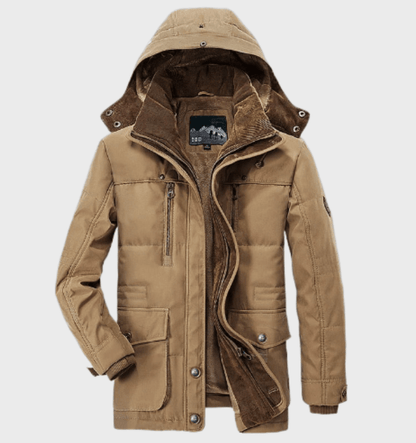 Hardfell | Hugo - thick winter jacket with hood for men with jacket with deep pockets