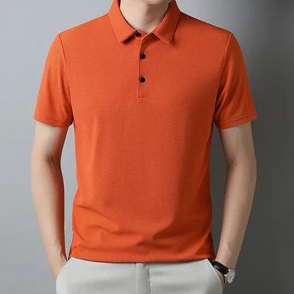 Hardfell | Men's leisure waffle polo shirt with anti-pilling