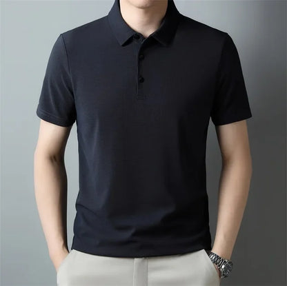 Hardfell | Men's leisure waffle polo shirt with anti-pilling