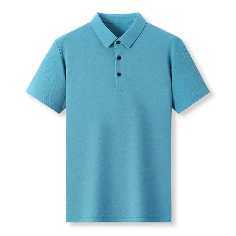 Hardfell | Men's leisure waffle polo shirt with anti-pilling