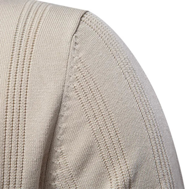 Hardfell | Men's Leisure Striped Breathable Knitted Polo Shirt