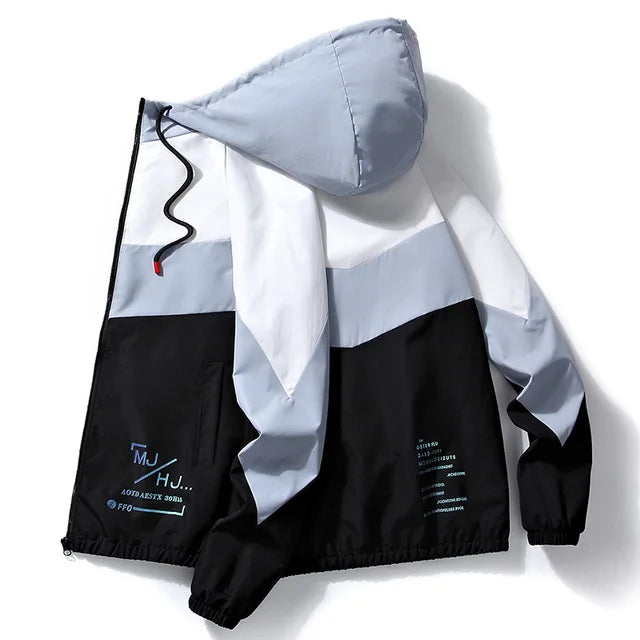 Hardfell | Patchwork hooded jacket