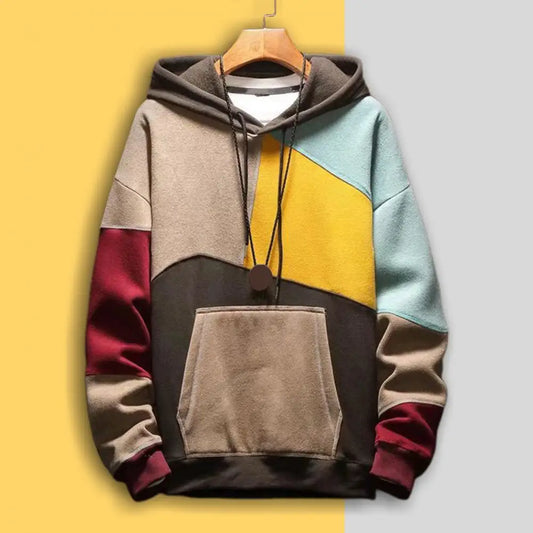 Hardfell | Patchwork hoodie for men