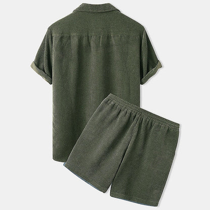 Hardfell | Corduroy shorts set for men