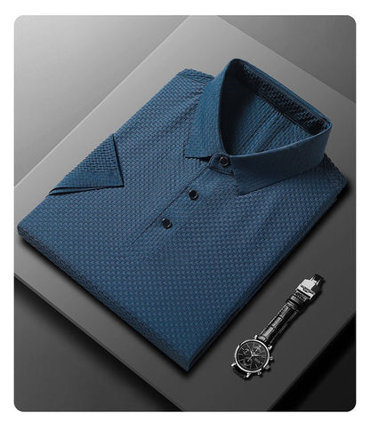 Hardfell | Andrea's High quality ice silk polo men's leisure short sleeve t-shirt