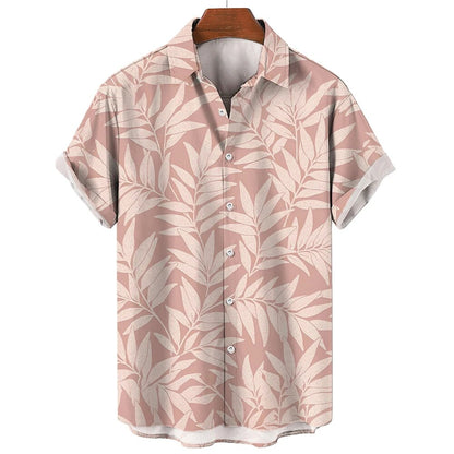 Hardfell | Floral Hawaiian shirt in white