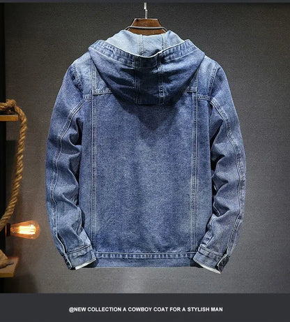 Hardfell | Denim jacket with hood