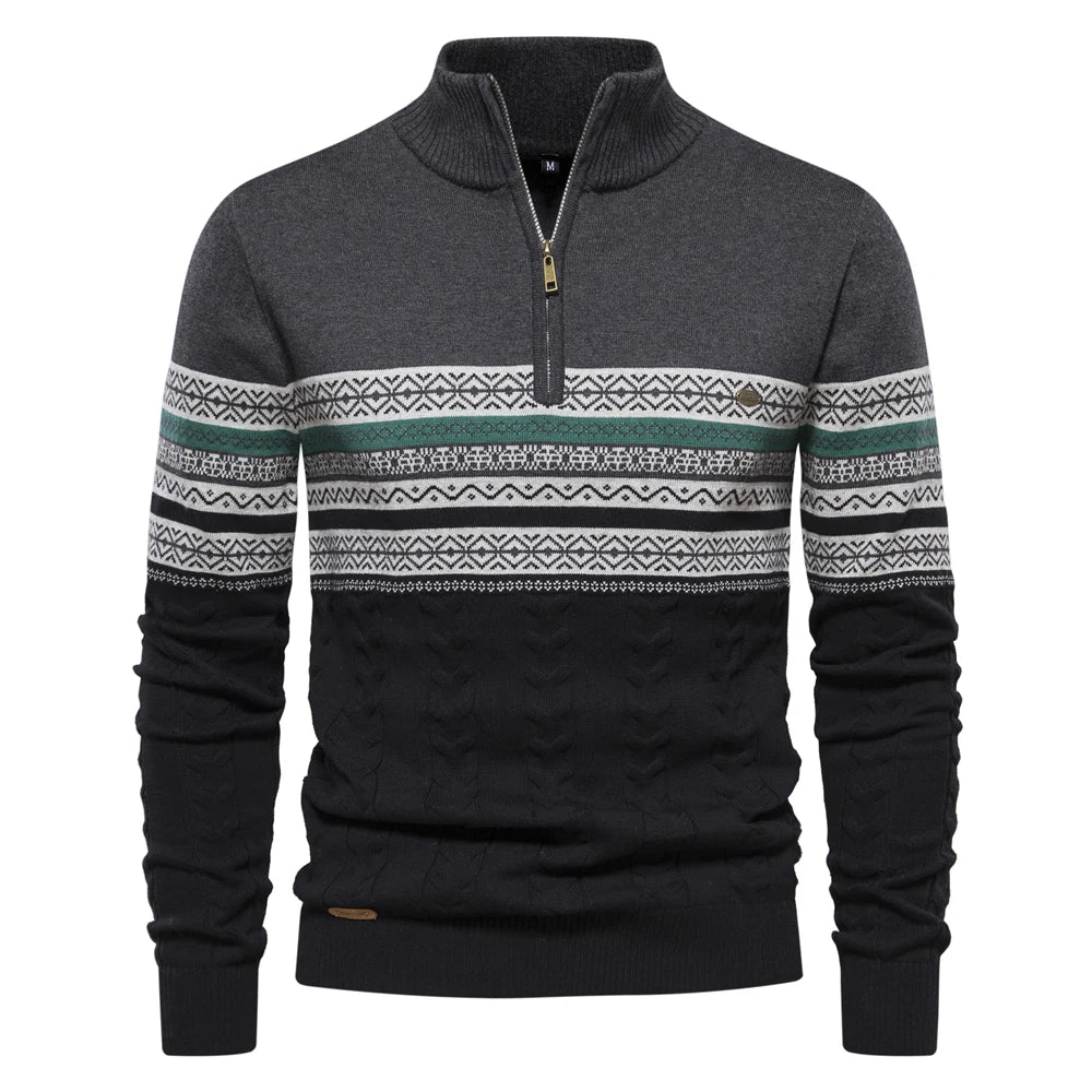 Hardfell | Sweater with retro pattern