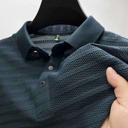 Hardfell | ABRAHAM - Men's polo shirt in premium silk - comfort and durability