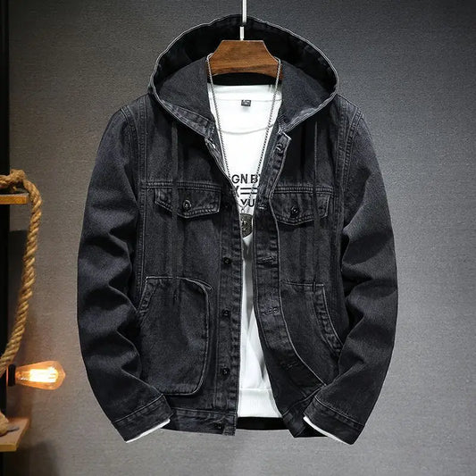 Hardfell | Denim jacket with hood