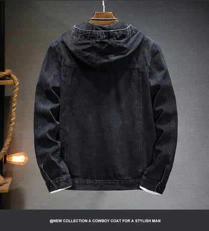 Hardfell | Denim jacket with hood