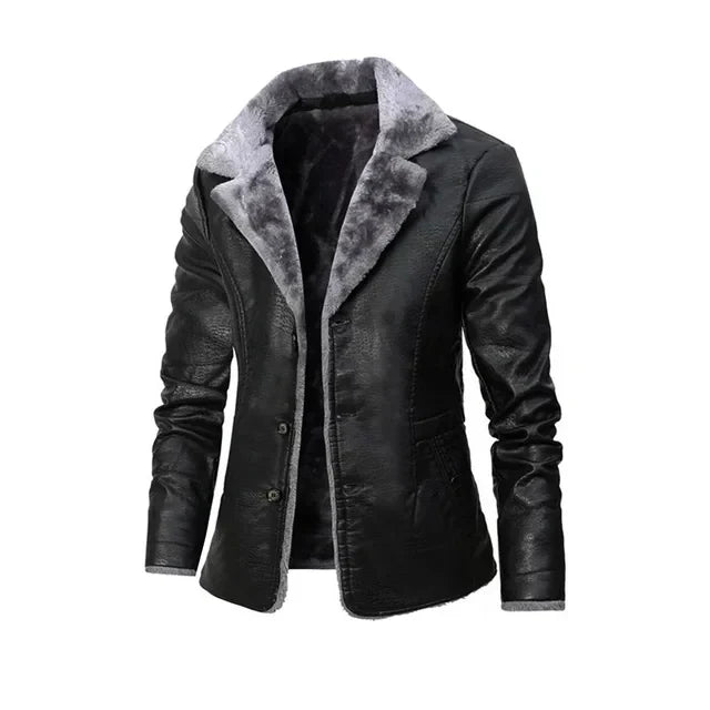 Hardfell | Fashionable leather winter jacket for men