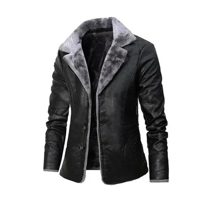 Hardfell | Fashionable leather winter jacket for men