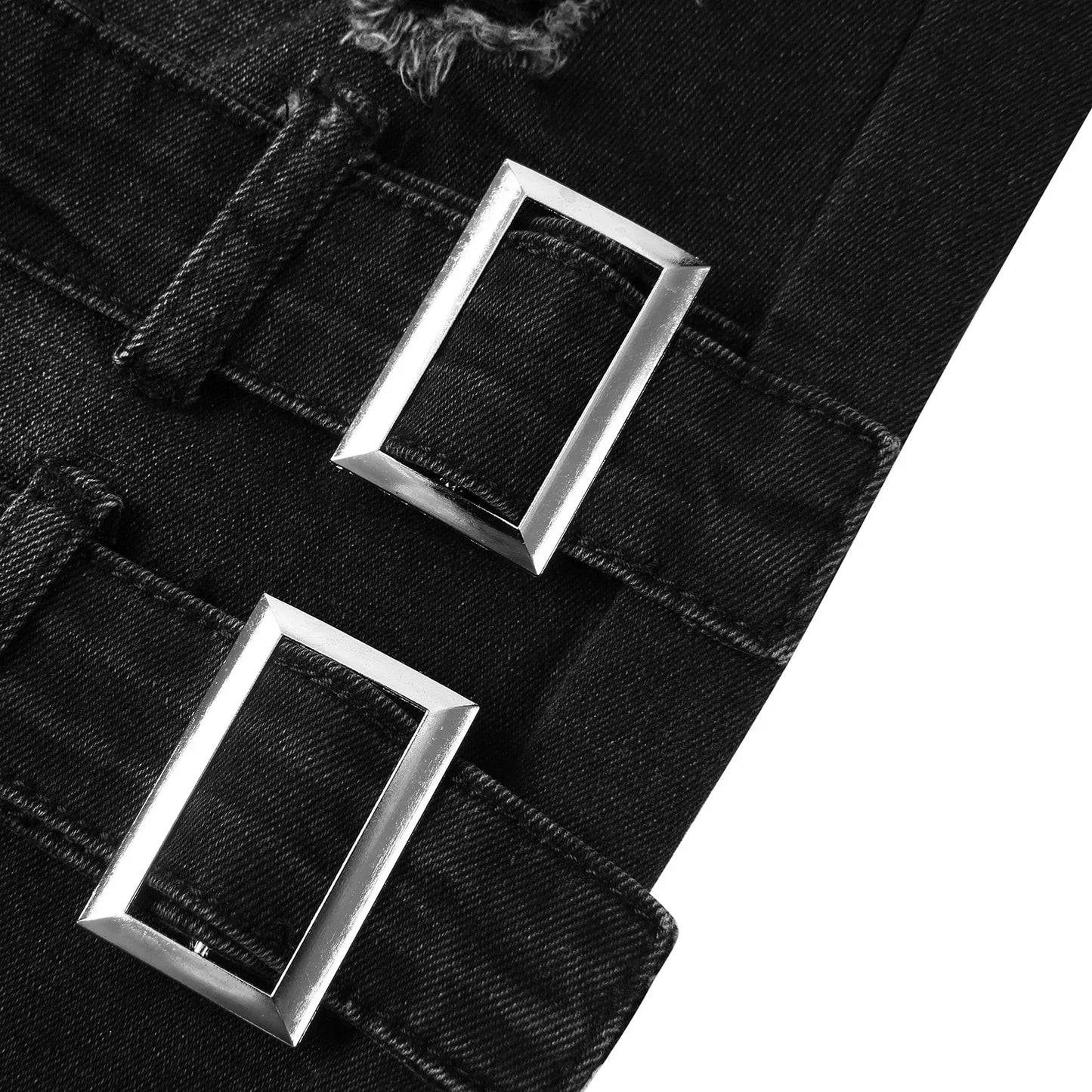 Hardfell | Gothic buckle jeans