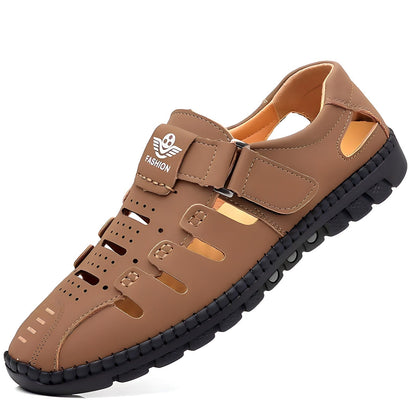 Hardfell | Stylish leather hollow sandals