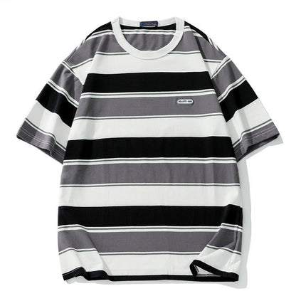 Hardfell | Max's unisex striped oversize T-shirt in pure cotton