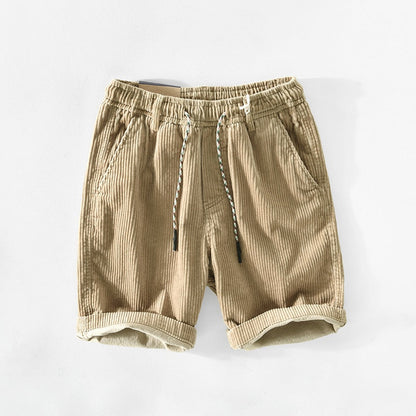 Hardfell | Khaki corduroy shorts