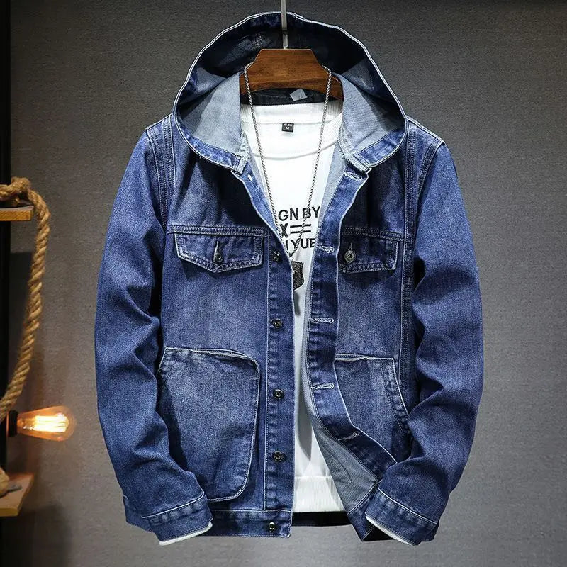 Hardfell | Denim jacket with hood