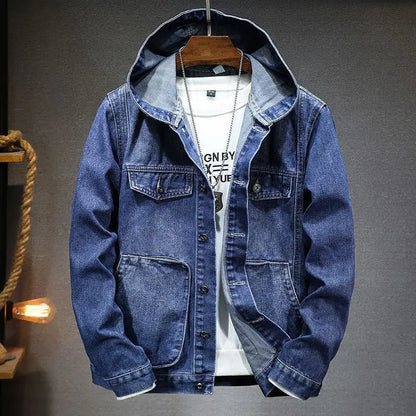 Hardfell | Denim jacket with hood
