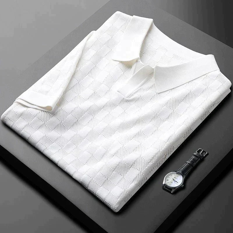 Hardfell | Waffle knit polo shirt