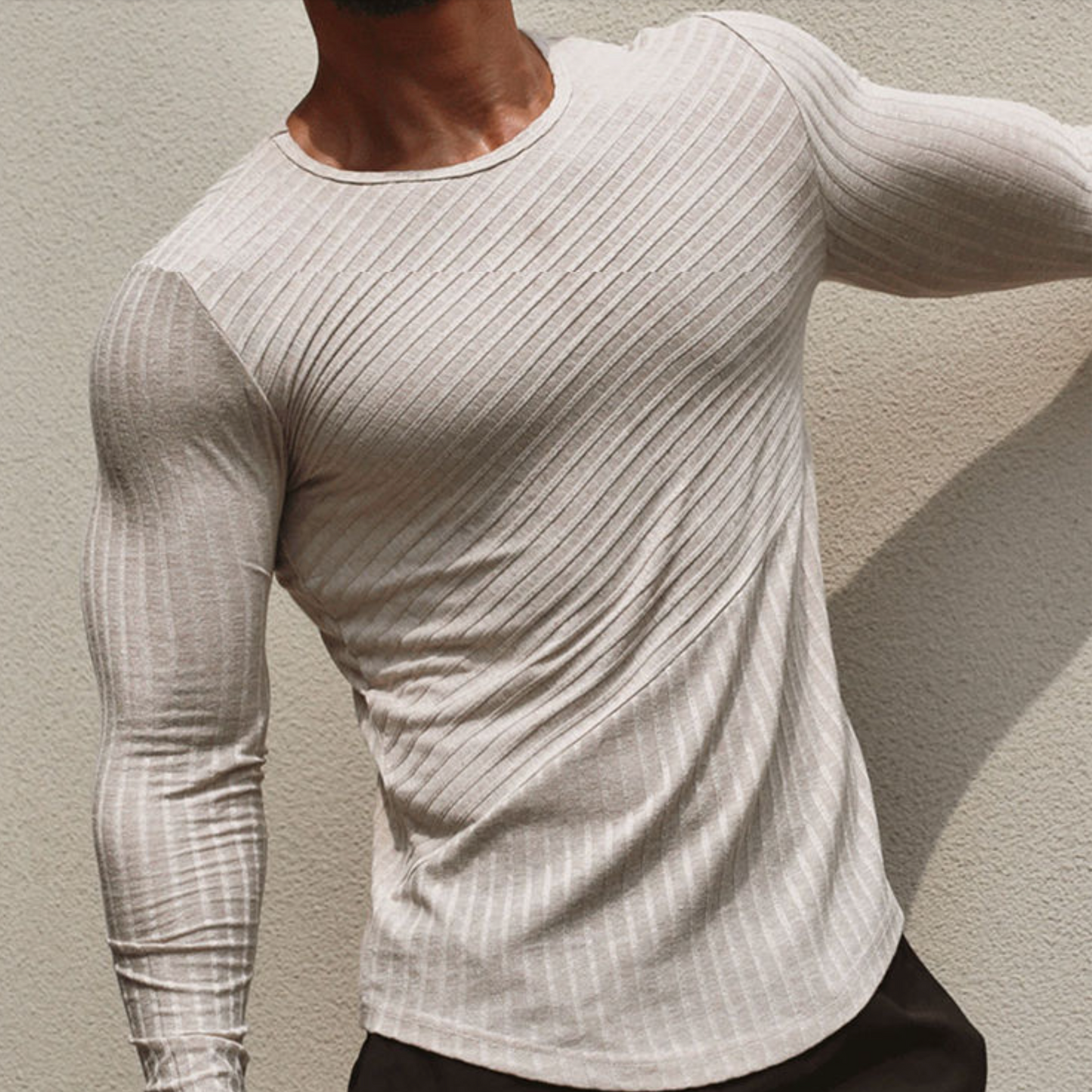 Hardfell | White structured long sleeve shirt