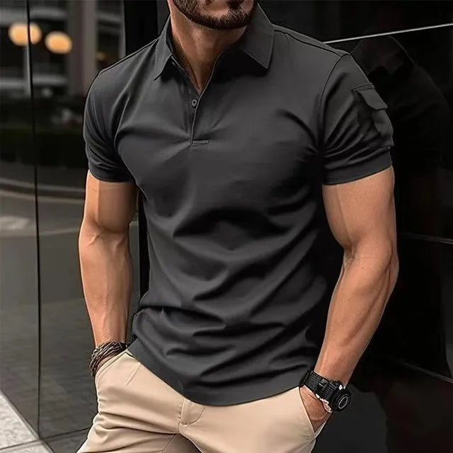Hardfell | Men's Slim Fit Short Sleeve Breathable Polo Shirt