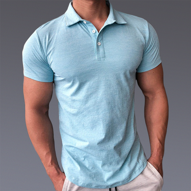 Hardfell | Sky blue polo shirt