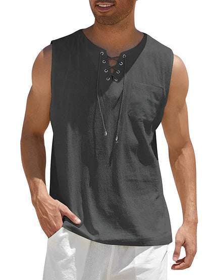 Hardfell | Sleeveless tank top with drawstring & breast pocket