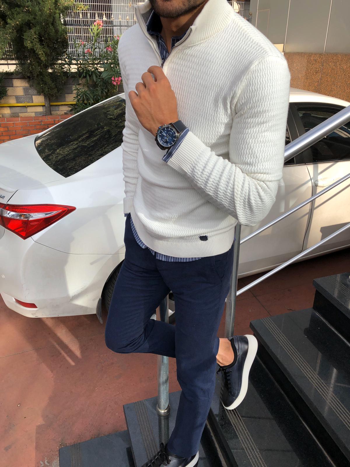 Hardfell | Slim-fit sweater with zipper