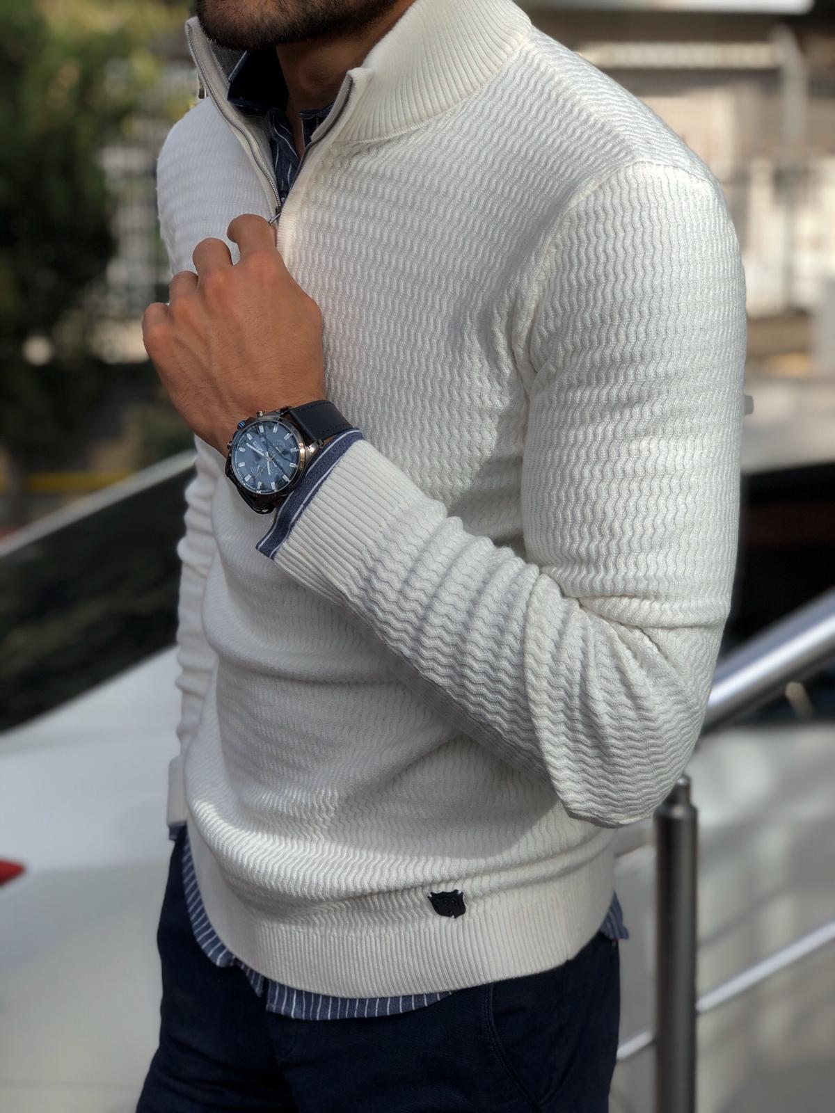 Hardfell | Slim-fit sweater with zipper