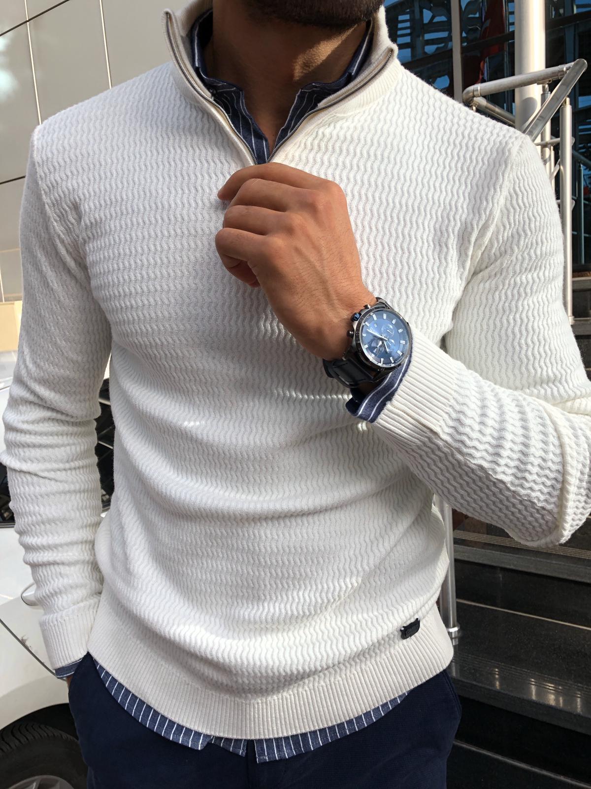 Hardfell | Slim-fit sweater with zipper