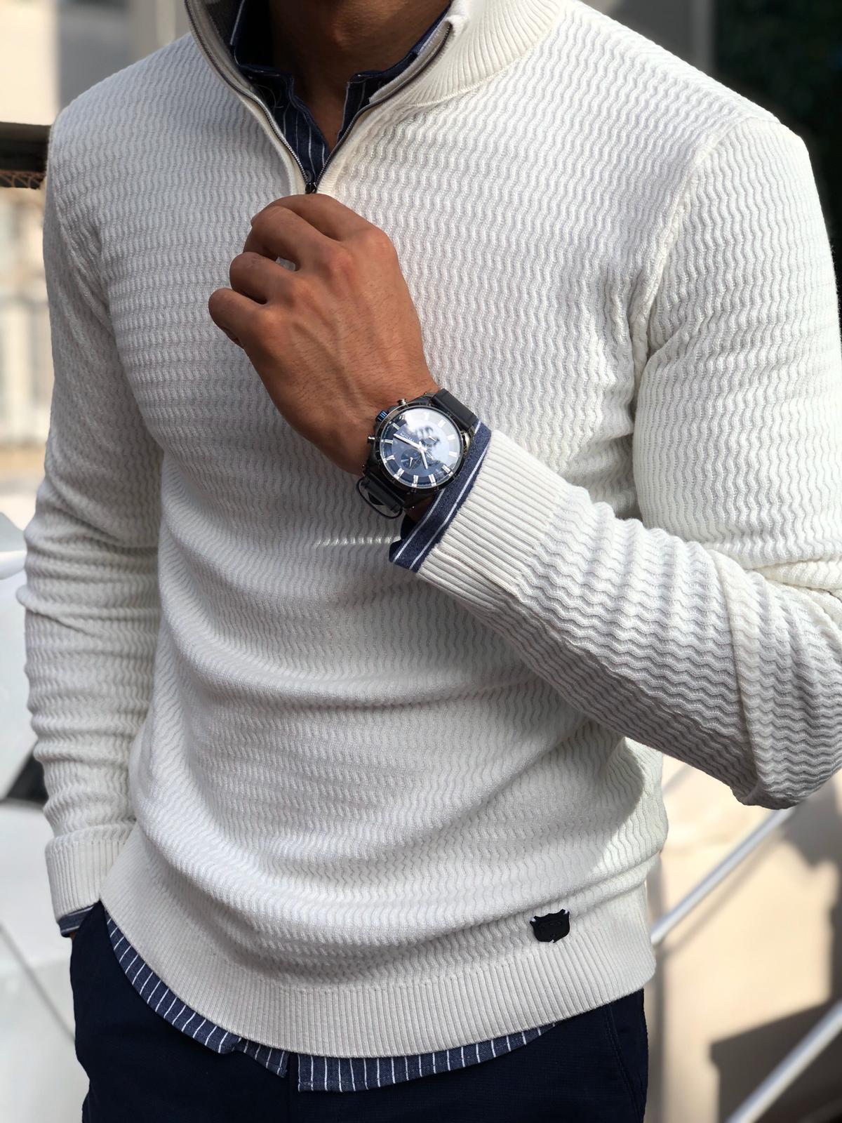 Hardfell | Slim-fit sweater with zipper