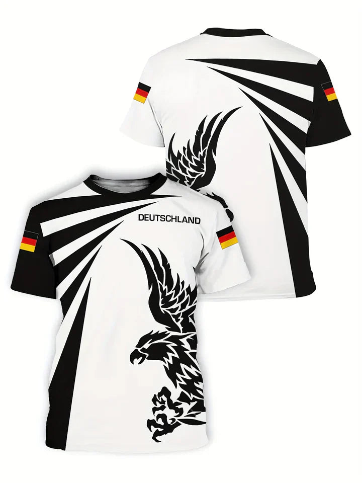 Hardfell | germany euro 2024 men's soccer jersey with eagle print
