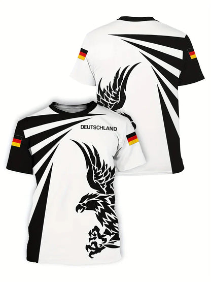 Hardfell | germany euro 2024 men's soccer jersey with eagle print