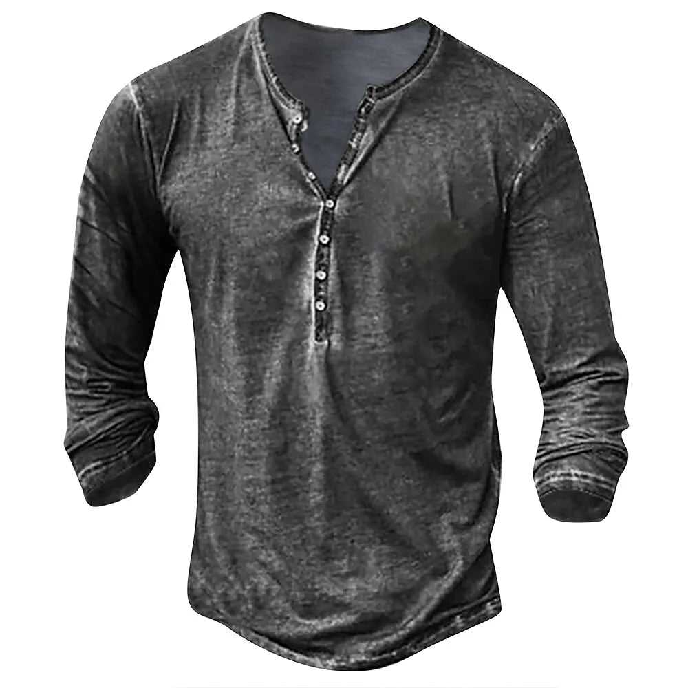 Hardfell | Noah - collarless long sleeve shirt for men