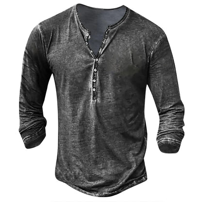 Hardfell | Noah - collarless long sleeve shirt for men