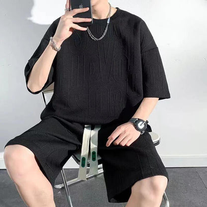 Hardfell | Stephen's LuxeEase comfort-blend T-shirt and shorts set