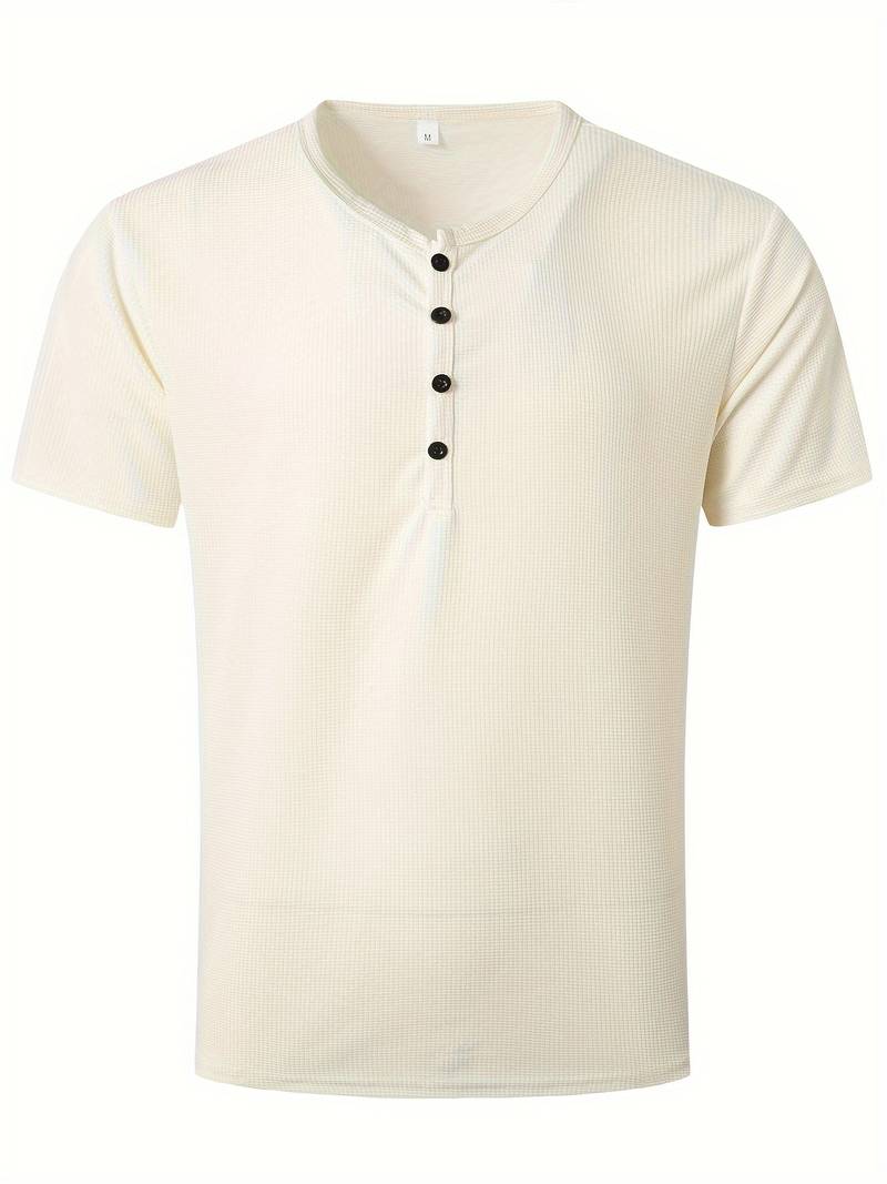 Hardfell | Kevin - casual waffle short sleeve shirt for men