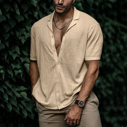 Hardfell | Attractive cut meets summer comfort - summery men's linen shirt