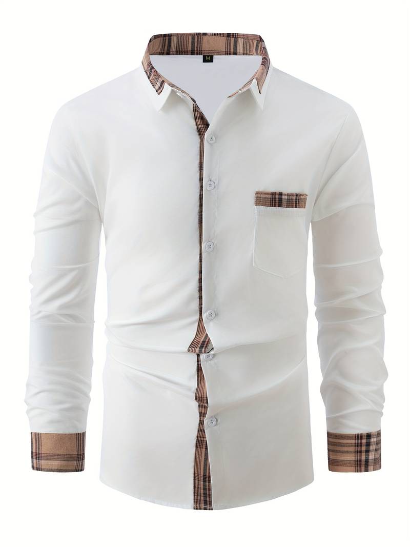 Hardfell | Liam - classic long sleeve shirt in check design