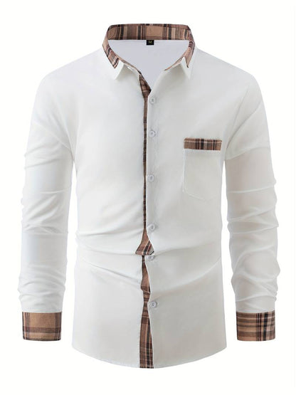 Hardfell | Liam - classic long sleeve shirt in check design