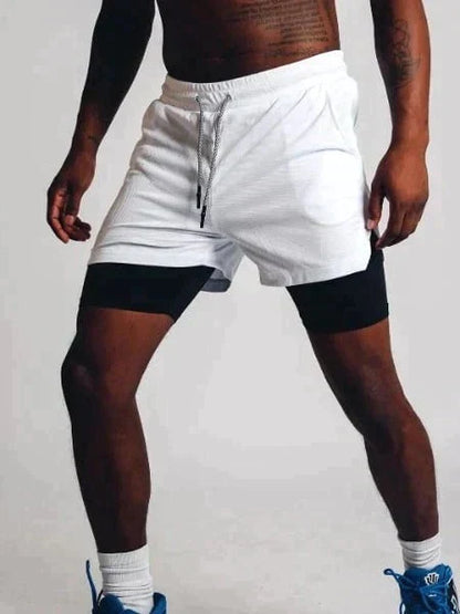 Hardfell | Trendy camouflage shorts with drawstring