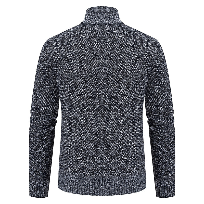 Hardfell | stylish zipper knit sweater for men (italian design)