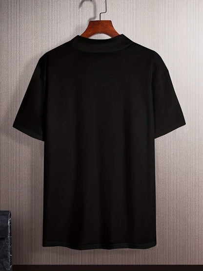 Hardfell | Caleb - elegant t-shirt with high collar