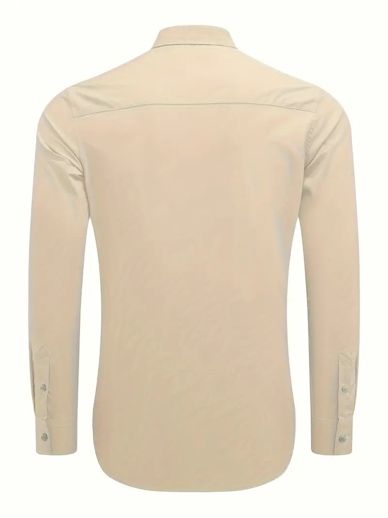 Hardfell | Ethan - casual long sleeve shirt with button placket