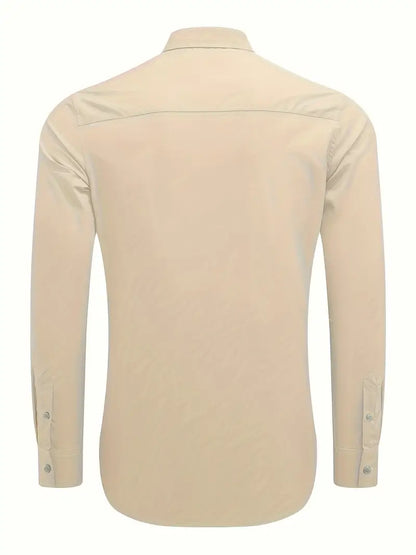 Hardfell | Ethan - casual long sleeve shirt with button placket