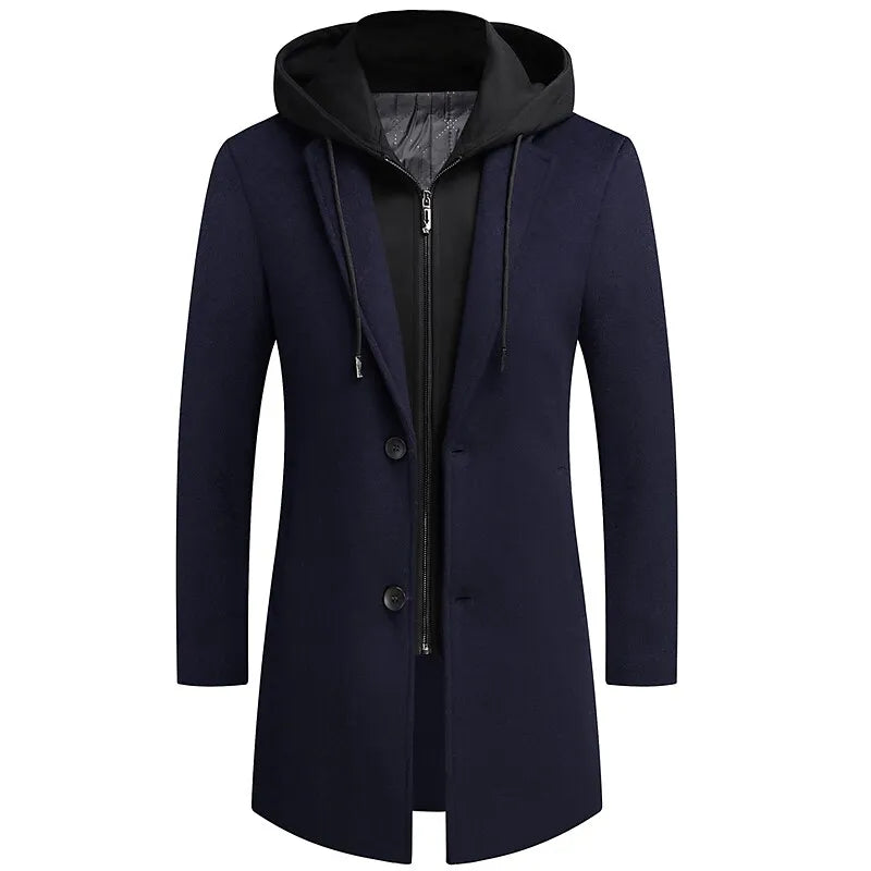 Hardfell | Elegant coat with integrated zipper