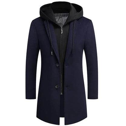 Hardfell | Elegant coat with integrated zipper