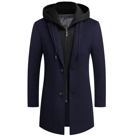Hardfell | Elegant coat with integrated zipper