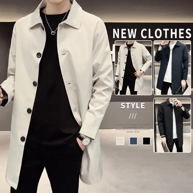 Hardfell | Casual long winter coat for men